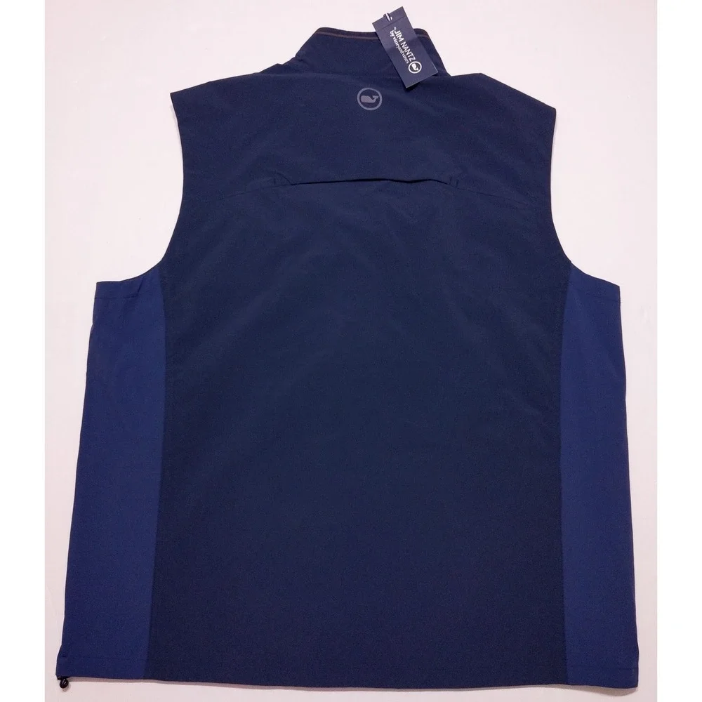 VINEYARD VINES Golf Wind Rain Vest XL‎ Jim Nance 17 Mile Performance Blue ~ New